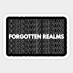 Forgotten Realms (Repeat) Sticker